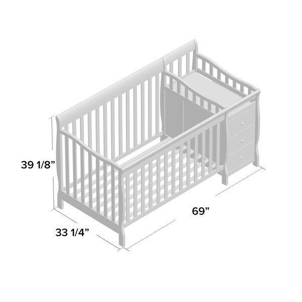 Dream On Me Brody 3in1 Convertible Crib and Changer & Reviews Wayfair